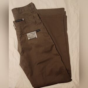 Two Volcom Kids Brown Chinos
